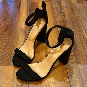 Shein Black Velvet Heels